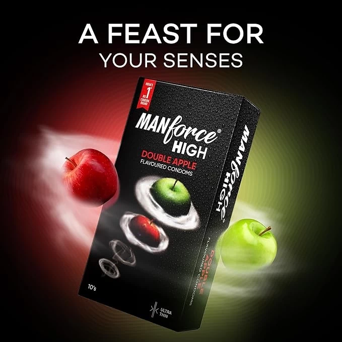 Manforce High Double Apple Flavoured Condoms