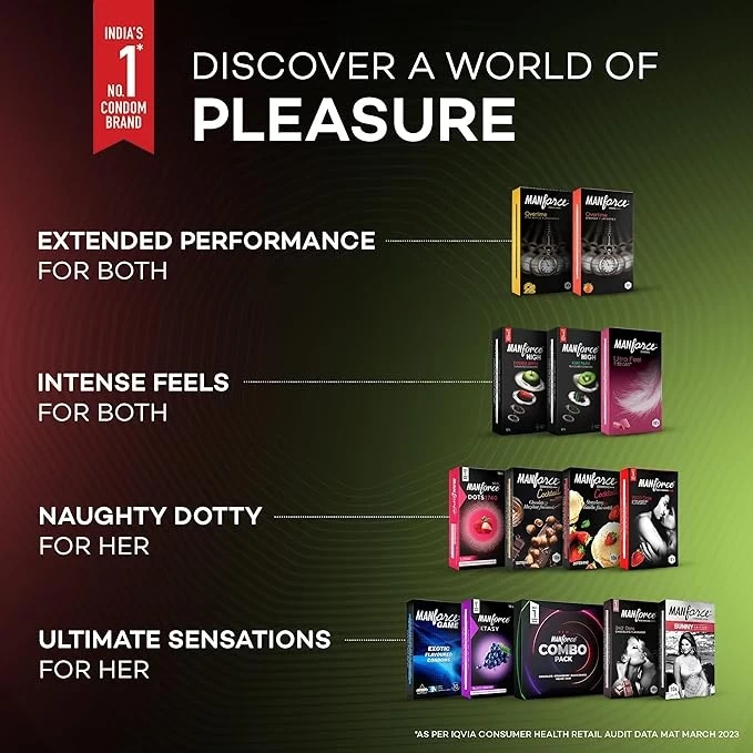 Manforce High Double Apple Flavoured Condoms